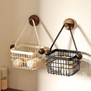Wall Mounted Metal Wire Hanging Storage Basket