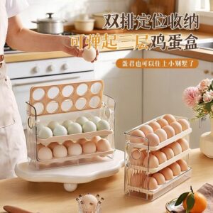 Multi-Layer Stackable Plastic Egg Storage Rack