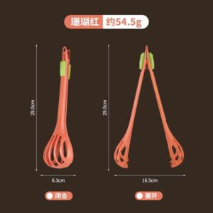 Multi-Functional Kitchen Tongs and Whisk
